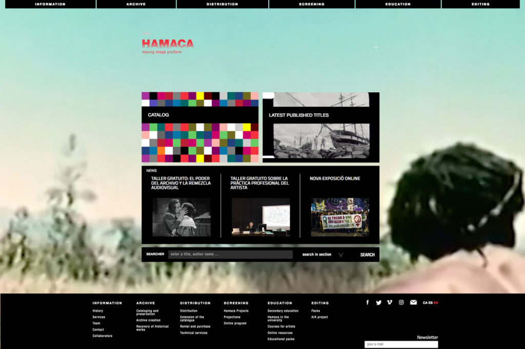 Screenshot neue Website Hamacaonline